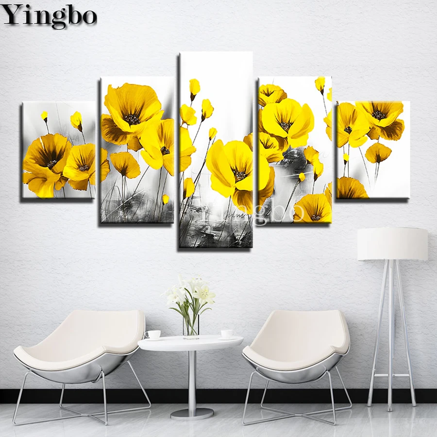 5 pcs DIY Diamond Painting yellow poppy flower Cross Stitch Square round Embroidery Rhinestone Mosaic Multi-picture combination
5 pcs DIY Diamond Painting yellow poppy flower Cross Stitch Square round Embroidery Rhinestone Mosaic Multi-picture combination