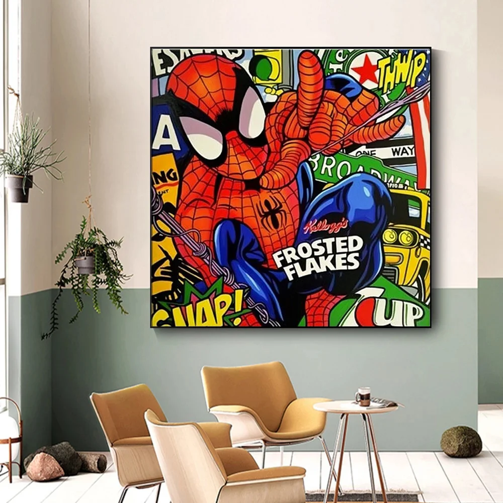 Watercolour Cartoon Marvel Classic Spiderman Wall Art Canvas Print Poster Painting No Frame Home Decor Picture For Room Cuadros
Watercolour Cartoon Marvel Classic Spiderman Wall Art Canvas Print Poster Painting No Frame Home Decor Picture For Room Cuadros
