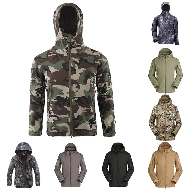 Tactical Jacket Men Outdoor Military Camouflage Waterproof Soft Shell Jackets Mens Winter Warm Fleece Flight Coats Hunt Clothes
Tactical Jacket Men Outdoor Military Camouflage Waterproof Soft Shell Jackets Mens Winter Warm Fleece Flight Coats Hunt Clothes