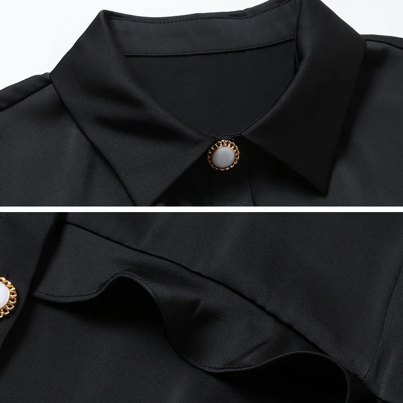 Big Brand Autumn Elegant High End Women Dress Black Long Sleeve Turn-down Collar Office Dress Female Chic Fashion A Line Dresses
Big Brand Autumn Elegant High End Women Dress Black Long Sleeve Turn-down Collar Office Dress Female Chic Fashion A Line Dresses