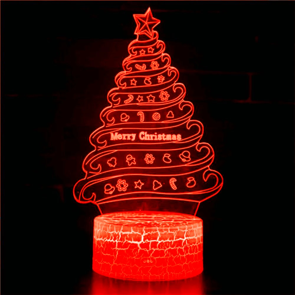 LED Lights Christmas New Year Gifts Christmas Tree Ornaments Decoration Toys Desktop Games Home Model sensor USB 3D Night Light
LED Lights Christmas New Year Gifts Christmas Tree Ornaments Decoration Toys Desktop Games Home Model sensor USB 3D Night Light