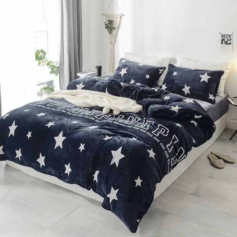 40Home Textiles warm Winter Treasure Hair PINK Star Navy Blue Gray Bedding Set Duvet Cover Bed Sheet Pillowcases 4pcs
40Home Textiles warm Winter Treasure Hair PINK Star Navy Blue Gray Bedding Set Duvet Cover Bed Sheet Pillowcases 4pcs