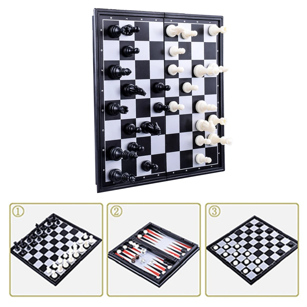 Chess Set Backgammon Folding 3 In 1 Chess Set Board Game Educational Toy Portable With Storage Box For Kids Adults Chess Toys
Chess Set Backgammon Folding 3 In 1 Chess Set Board Game Educational Toy Portable With Storage Box For Kids Adults Chess Toys