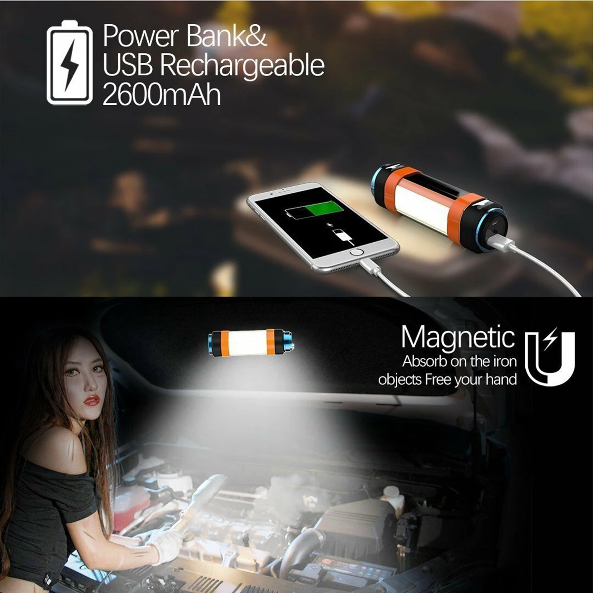 Emergency LED Camping Lamp Rechargeable Warning Light Power Bank Mosquito Repellent Light Portable IP68 Waterproof Outdoor Lamp
Emergency LED Camping Lamp Rechargeable Warning Light Power Bank Mosquito Repellent Light Portable IP68 Waterproof Outdoor Lamp