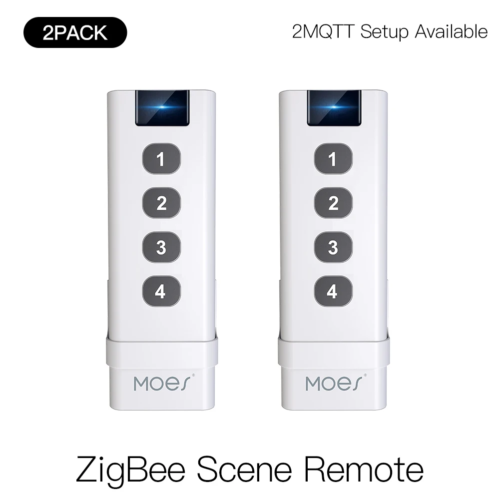 Moes Smart ZigBee Scene Switch 4 Gang Remote Hand-held Zigbee Hub Required No limit to Control for Smart Home Automation
Moes Smart ZigBee Scene Switch 4 Gang Remote Hand-held Zigbee Hub Required No limit to Control for Smart Home Automation