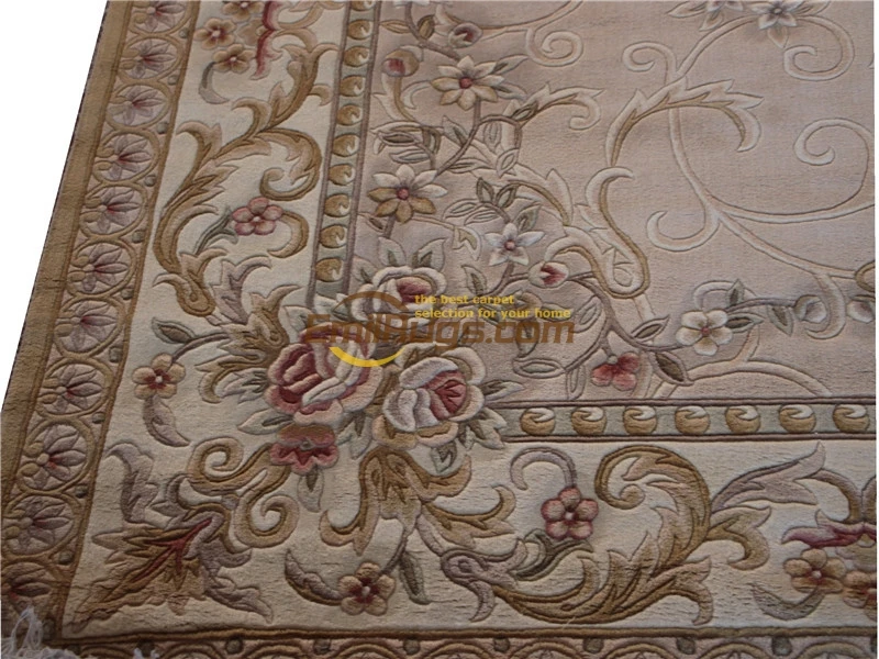 HAND-KNOTTED RUG EMBROIDERED WOOL RUG CARPET LUXURY WOVEN FLOOR RECTANGULARCHINESE AUBUSSON RUG 
HAND-KNOTTED RUG EMBROIDERED WOOL RUG CARPET LUXURY WOVEN FLOOR RECTANGULARCHINESE AUBUSSON RUG