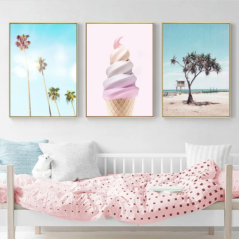 Pink Girls Nursery Room Decor Fairy Floss Canvas Painting Tropical Palm Tree Posters Prints Wall Art Pictures for Living Room
Pink Girls Nursery Room Decor Fairy Floss Canvas Painting Tropical Palm Tree Posters Prints Wall Art Pictures for Living Room