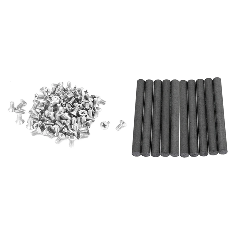 100Pcs M3 X 6Mm Phillips Flat Head Countersunk Bolts & 10Pcs Graphite Electrode Cylinder Rods
100Pcs M3 X 6Mm Phillips Flat Head Countersunk Bolts & 10Pcs Graphite Electrode Cylinder Rods