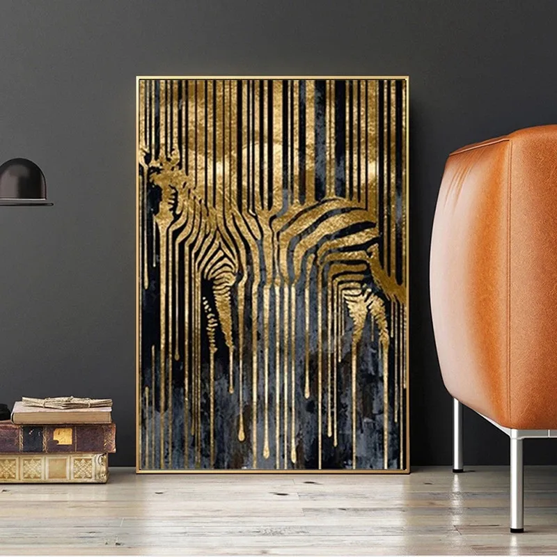 Abstract Art Golden Zebra Canvas Painting Nordic Scandinavian Posters and Prints Wall Art Cuadros Picture for Living Room Decor
Abstract Art Golden Zebra Canvas Painting Nordic Scandinavian Posters and Prints Wall Art Cuadros Picture for Living Room Decor