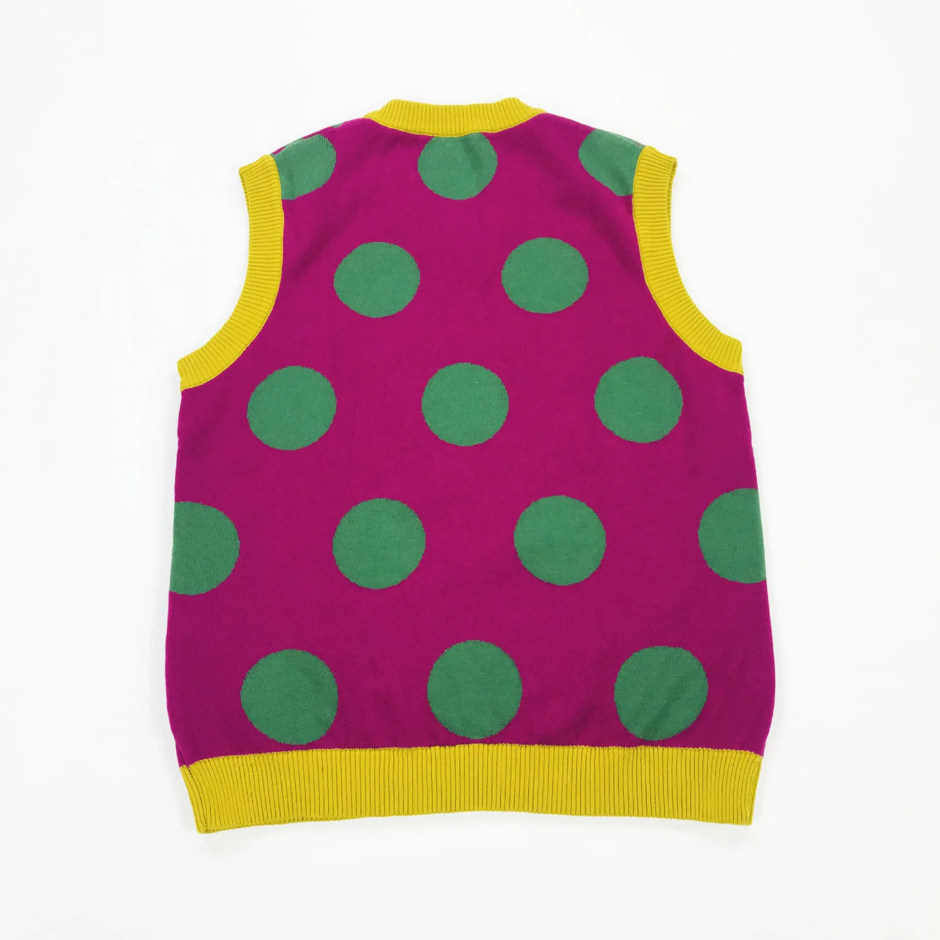 Zoulv 2020 Winter Childlike Friends Contrast Polka-dot Knitted Vest Students Harajuku Playful Loose Sweater Vest Cotton Pullover
Zoulv 2020 Winter Childlike Friends Contrast Polka-dot Knitted Vest Students Harajuku Playful Loose Sweater Vest Cotton Pullover