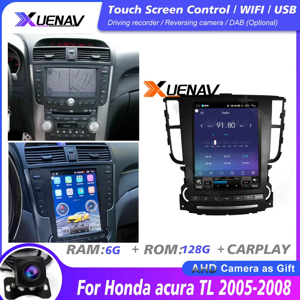 128GB Android 10 Tesla Style Car GPS DVD Navigation For Honda acura TL 2005-2008 Car Multimedia Player Auto Radio stereo
128GB Android 10 Tesla Style Car GPS DVD Navigation For Honda acura TL 2005-2008 Car Multimedia Player Auto Radio stereo