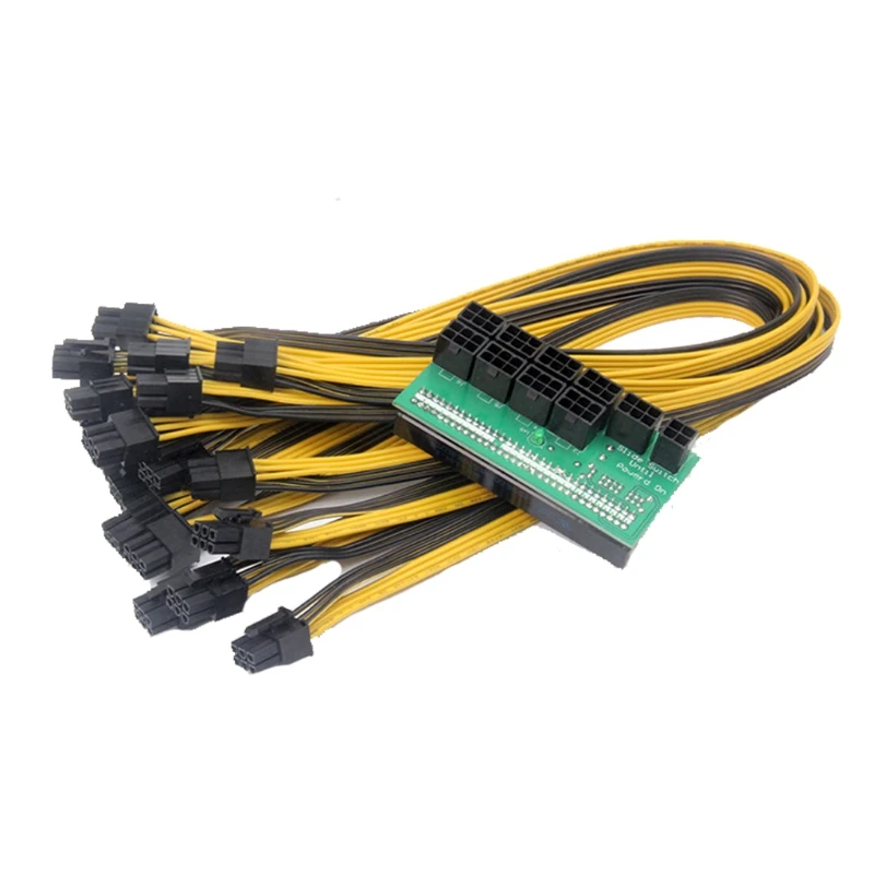Power Module Breakout Board for HP PSU Server Power Conversion 10 Ports + 10x 6Pin Power Cables 50cm/19.7in P8DC
Power Module Breakout Board for HP PSU Server Power Conversion 10 Ports + 10x 6Pin Power Cables 50cm/19.7in P8DC