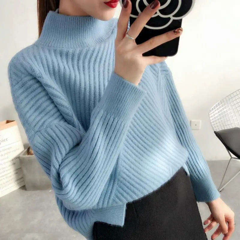 Sweater women loose lazy wind half turtleneck autumn and winter models hedging long sleeve thickened student bottoming sweater
Sweater women loose lazy wind half turtleneck autumn and winter models hedging long sleeve thickened student bottoming sweater