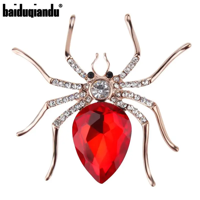 Baiduqiandu Brand High Quality Glass Crystal Spider Brooch Pins in Red Purple Blue Colors
Baiduqiandu Brand High Quality Glass Crystal Spider Brooch Pins in Red Purple Blue Colors