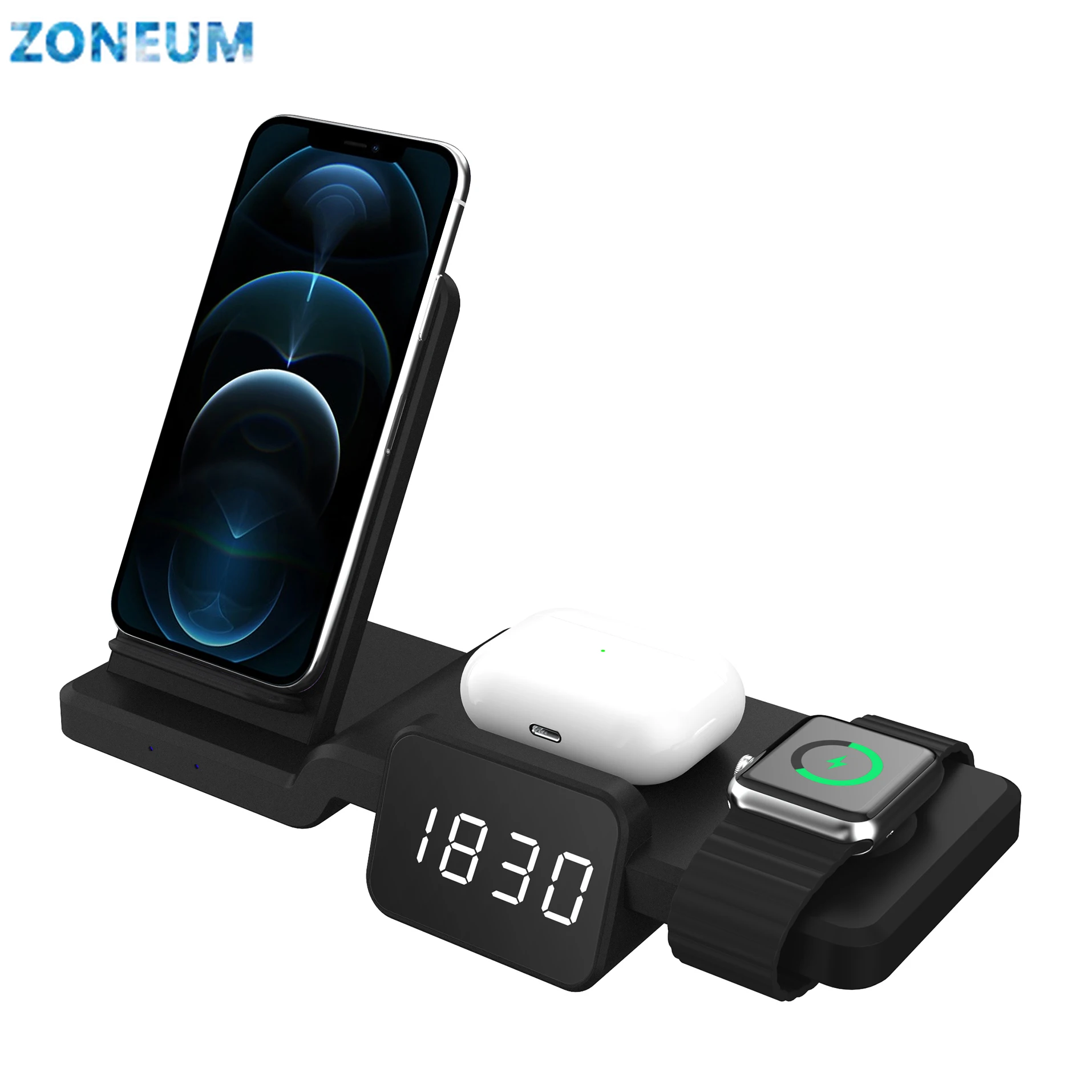 ZONEUM Qi wireless charger for iphone 11 5 in1 Qi for Xiaomi iPhone wireless charger for Samsung Iphone induction charger
ZONEUM Qi wireless charger for iphone 11 5 in1 Qi for Xiaomi iPhone wireless charger for Samsung Iphone induction charger