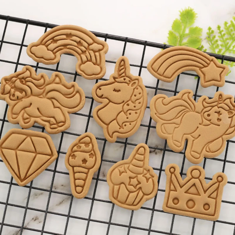 Unicorn Rainbow Cartoon Animal Biscuit Mold for Cookie 3D Press DIY Cookie Mould Fondant Baking Tools Kitchen Tool
Unicorn Rainbow Cartoon Animal Biscuit Mold for Cookie 3D Press DIY Cookie Mould Fondant Baking Tools Kitchen Tool