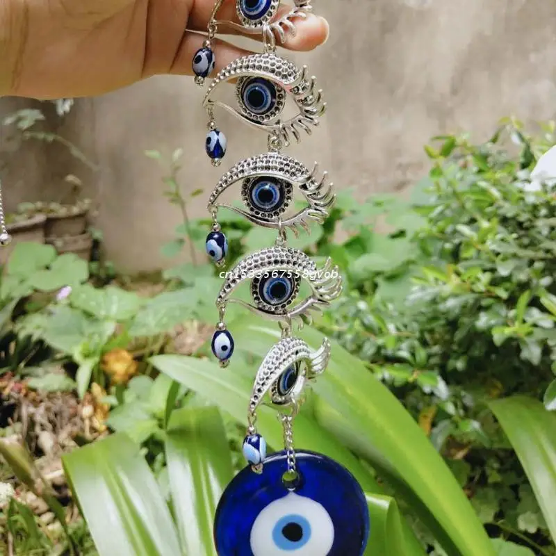 Free Shipping Turkish Blue Evil Eye Amulets Wall Hanging Pendant Home Decor Ornament Protection Blessing Good Luck Gift | Дом и сад
