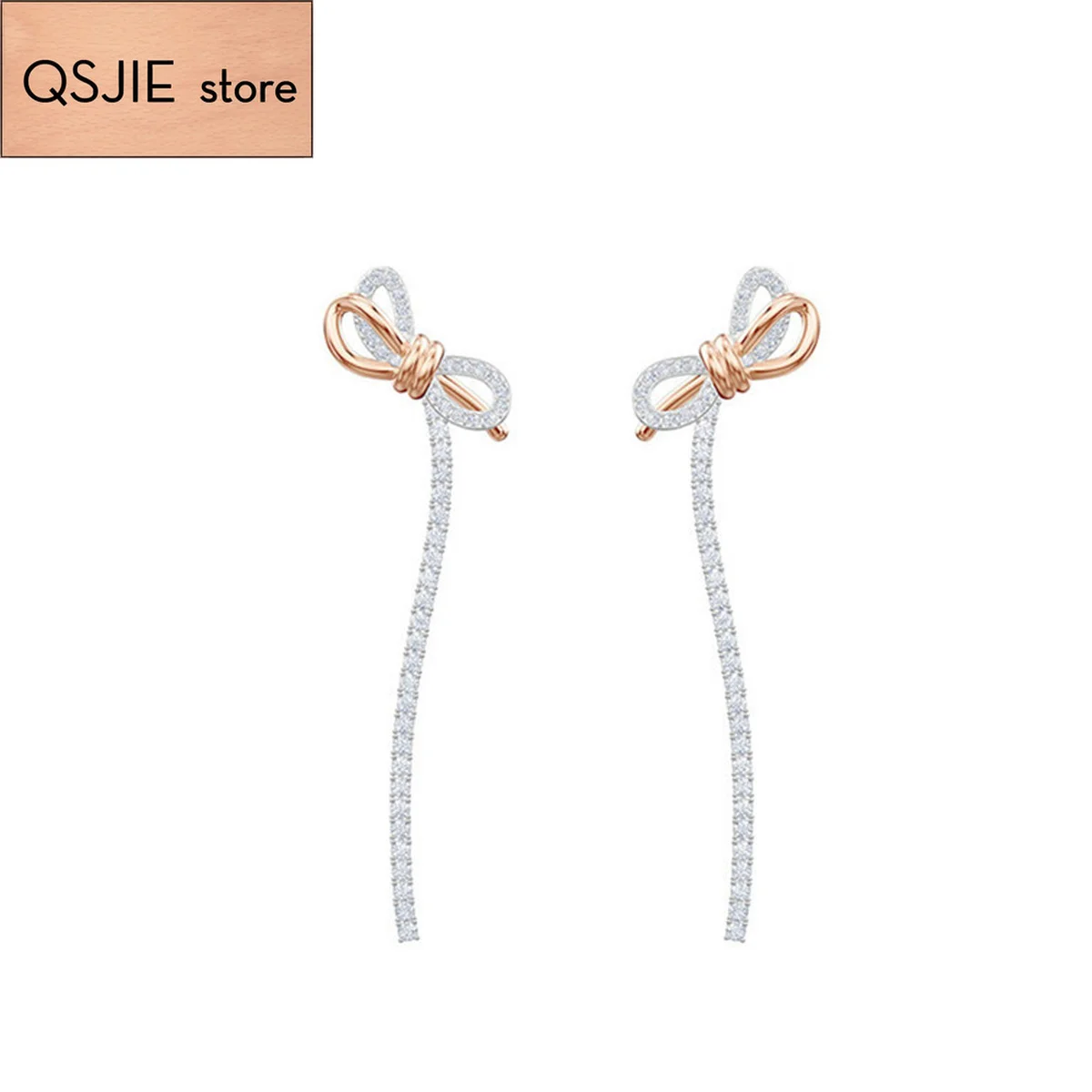 QSJIE High Quality Swa Fashion Elegant New Two-color Butterfly Knot Ear Nails Charming fashion jewelry
QSJIE High Quality Swa Fashion Elegant New Two-color Butterfly Knot Ear Nails Charming fashion jewelry