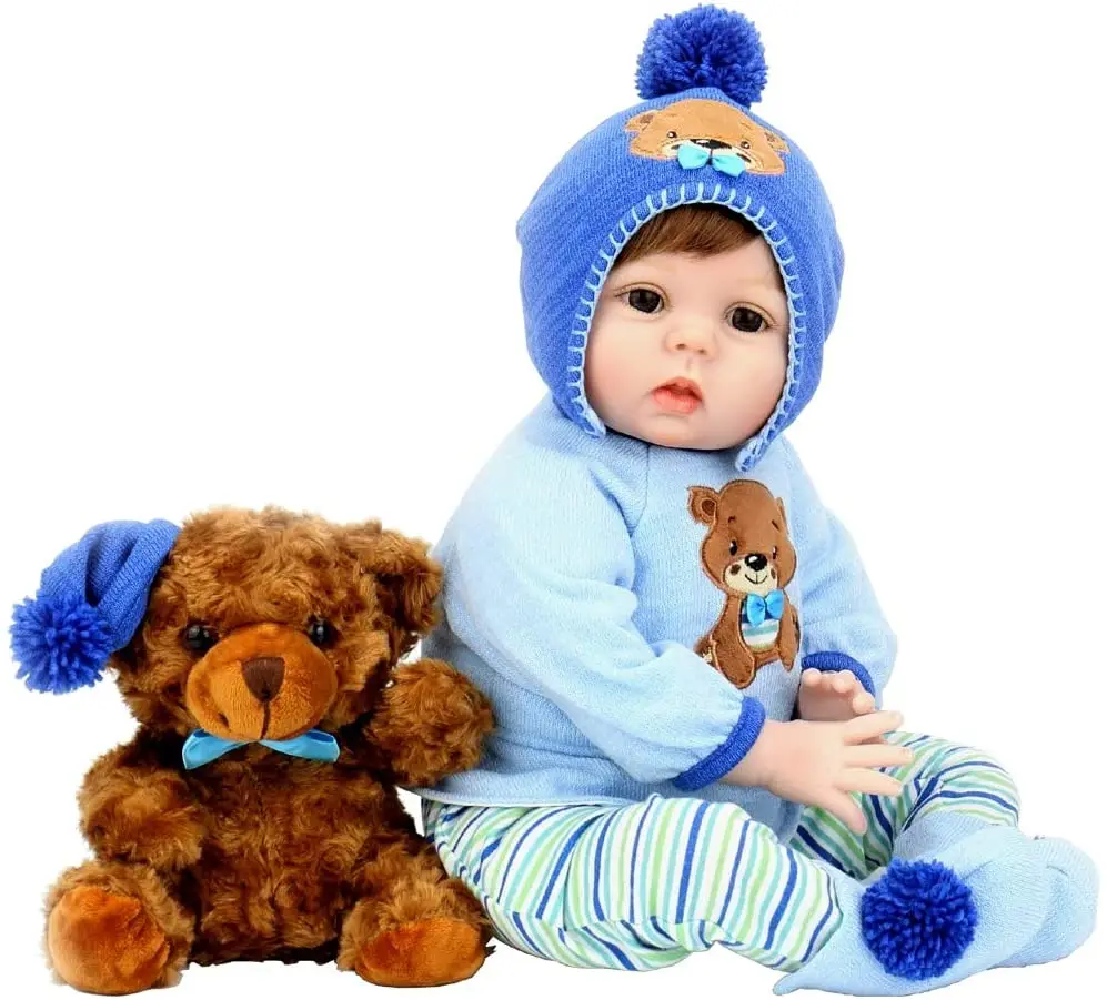 55cm Reborn Baby Doll Newborn boy bebe reborn soft Silicone Vinyl weighted dolls toy gift NPK DOLL
55cm Reborn Baby Doll Newborn boy bebe reborn soft Silicone Vinyl weighted dolls toy gift NPK DOLL