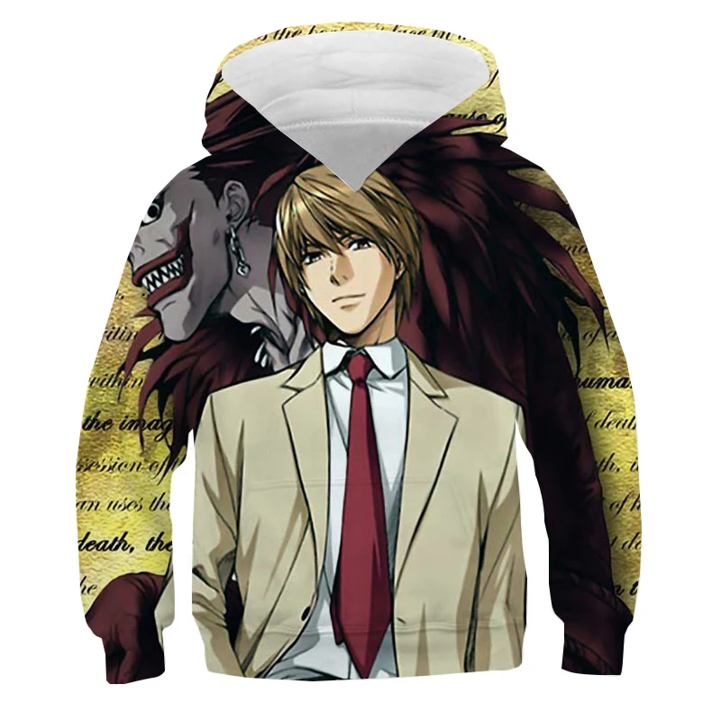 2020 Baby Girls Boys Anime Sweatshirts Winter Spring Autumn Children Hoodies Death Note 3d Long Sleeves Sweatshirt Kids Jacket
2020 Baby Girls Boys Anime Sweatshirts Winter Spring Autumn Children Hoodies Death Note 3d Long Sleeves Sweatshirt Kids Jacket