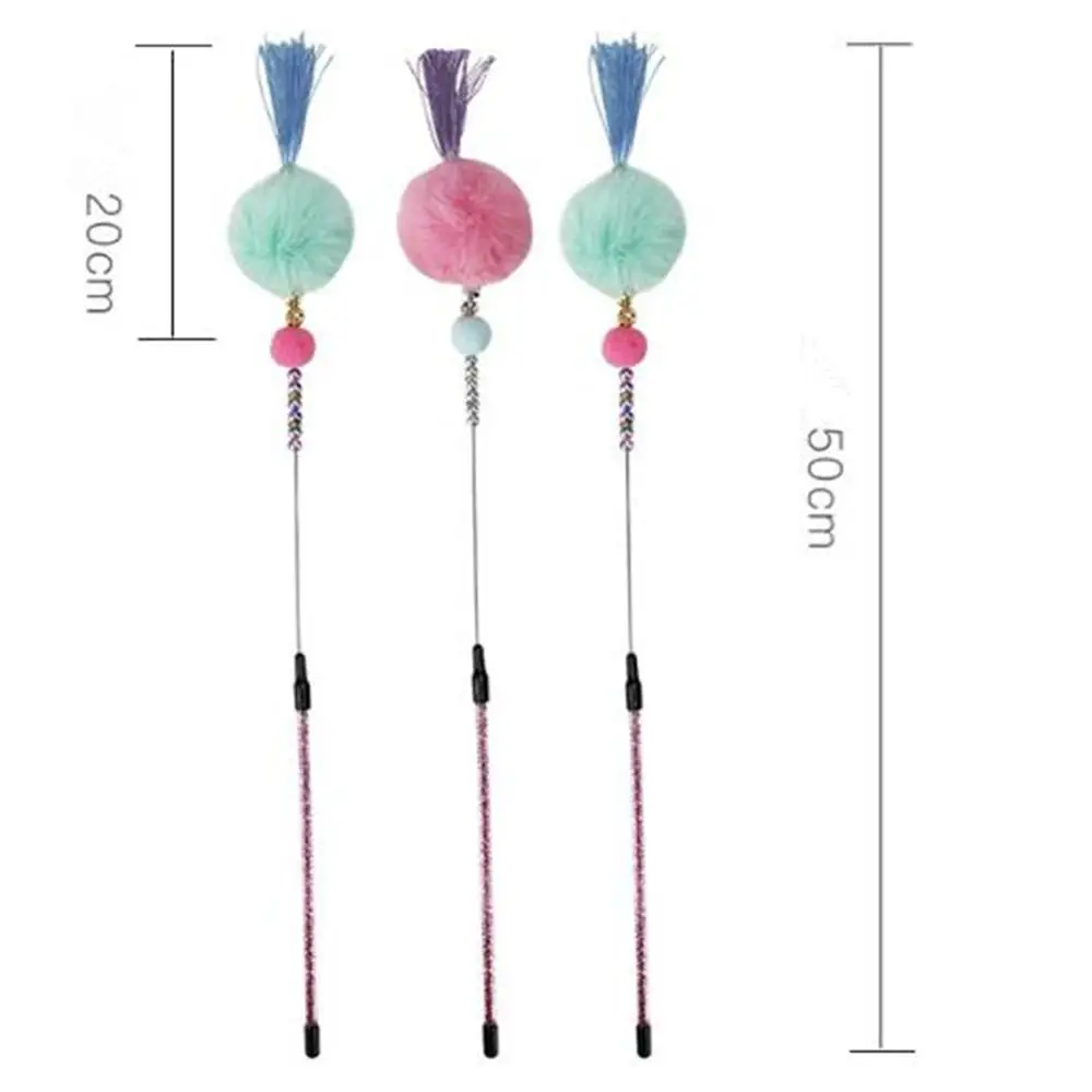 1PC Teaser Feather Toys Kitten Funny Colorful Rod Cat Wand Toys Plastic Pet Cat Toys Interactive Stick Cat Supplies Cat Accessor
1PC Teaser Feather Toys Kitten Funny Colorful Rod Cat Wand Toys Plastic Pet Cat Toys Interactive Stick Cat Supplies Cat Accessor