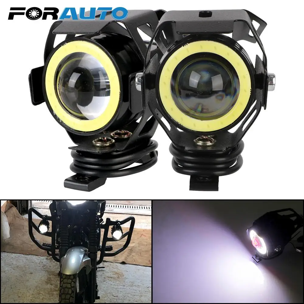 LED DRL Spotlights 2pcs Auxiliary Working Lamp 12V Mini U5 Angel Eye Motorbike Spot Fog light Motorcycle Headlight
LED DRL Spotlights 2pcs Auxiliary Working Lamp 12V Mini U5 Angel Eye Motorbike Spot Fog light Motorcycle Headlight