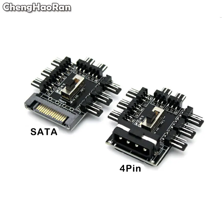 Fan Hub 1 to 8 3Pin Pwm Sata Molex Splitter PC Mining Cable 12V Power Suppply Cooler Cooling Speed Controller 4PIN/SATA Adapter
Fan Hub 1 to 8 3Pin Pwm Sata Molex Splitter PC Mining Cable 12V Power Suppply Cooler Cooling Speed Controller 4PIN/SATA Adapter