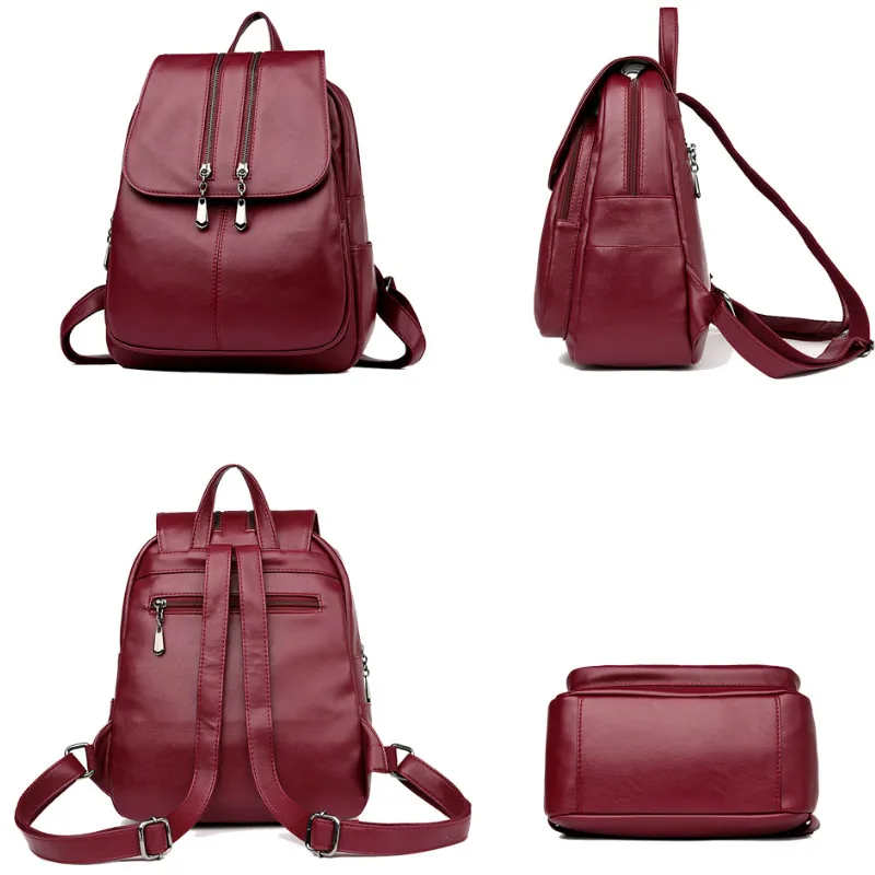 Рюкзак женский кожаный школьный для девочек-подростков 2020 | Багаж и сумки