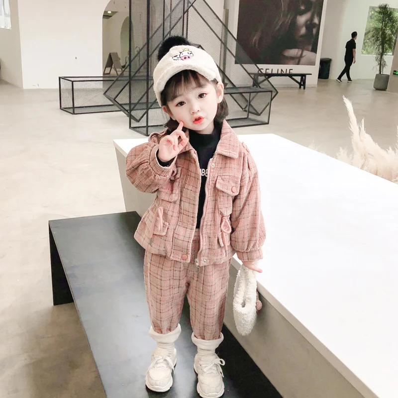 Beautiful Children Coat Pant Sets For Girls Kids Spring Winter Overcoat Thicken Jackets Plus Velvet Costumes Outwear Corduroy
Beautiful Children Coat Pant Sets For Girls Kids Spring Winter Overcoat Thicken Jackets Plus Velvet Costumes Outwear Corduroy