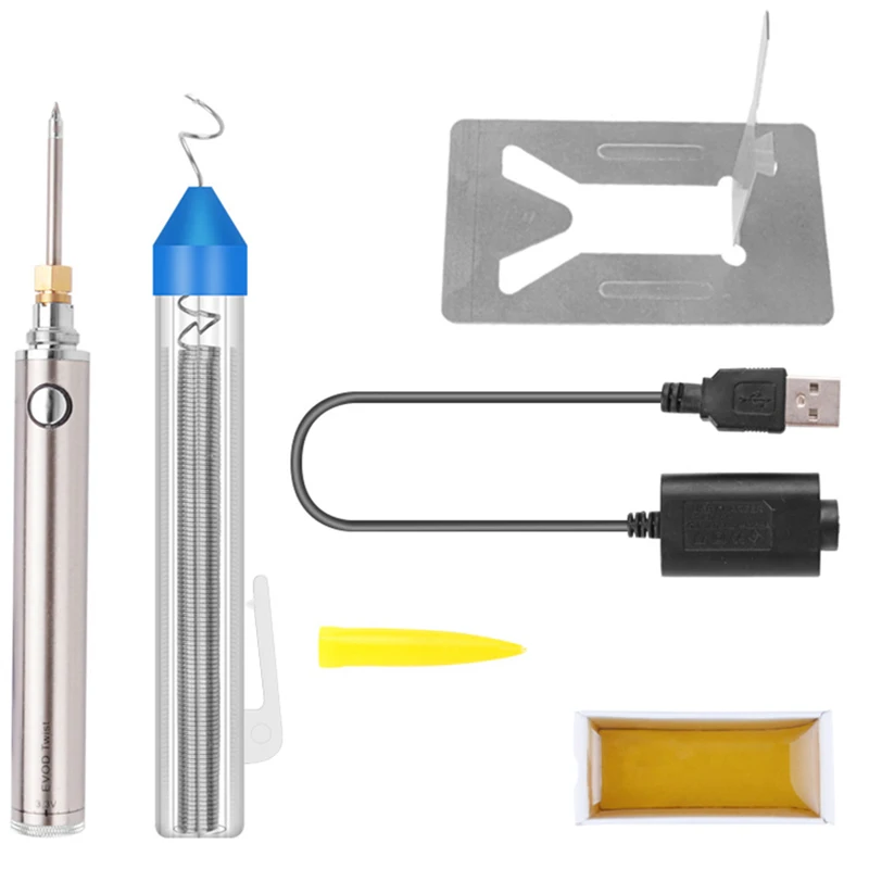 Mobile Phone Kit 5V 8W Soldering Iron Wireless Charging Soldering Iron Mini Portable Battery With USB Soldering Tool
Mobile Phone Kit 5V 8W Soldering Iron Wireless Charging Soldering Iron Mini Portable Battery With USB Soldering Tool
