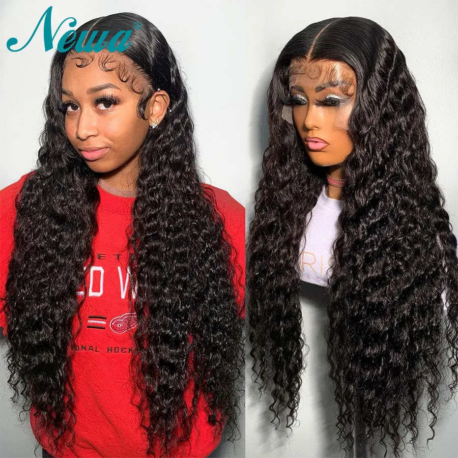 

Newa Hair Lace Front Human Hair Wigs Pre Plucked 13x6 Lace Frontal Transparent Lace Wigs For Women Glueless 4x4 Lace Closure Wig