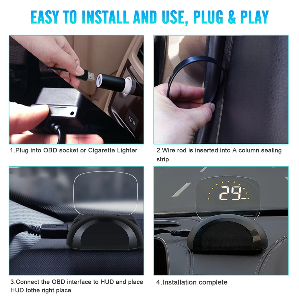C700S Car HUD Head Up Display OBD2 GPS System Overspeed Security Warning Mirror Digital Windshield Projector RPM Voltage
C700S Car HUD Head Up Display OBD2 GPS System Overspeed Security Warning Mirror Digital Windshield Projector RPM Voltage