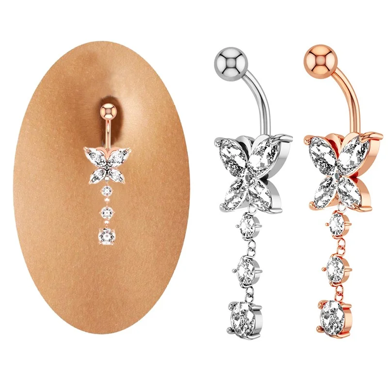 1Pcs Fashion Sexy Piercing Dangle Navel Ring Body Jewelry Butterfly Pendant Crystal Belly Button Ombligo Rings for Women Girls
1Pcs Fashion Sexy Piercing Dangle Navel Ring Body Jewelry Butterfly Pendant Crystal Belly Button Ombligo Rings for Women Girls