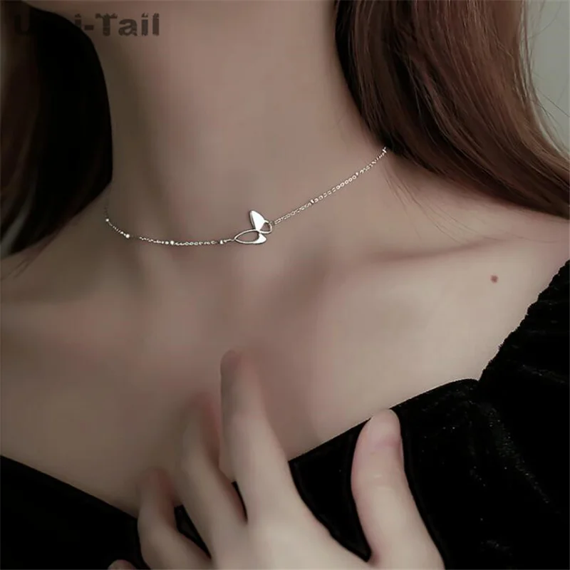 Uini-Tail hot sale new 925 sterling silver hollow butterfly necklace niche design fashion exquisite sweet trend high-quality
Uini-Tail hot sale new 925 sterling silver hollow butterfly necklace niche design fashion exquisite sweet trend high-quality