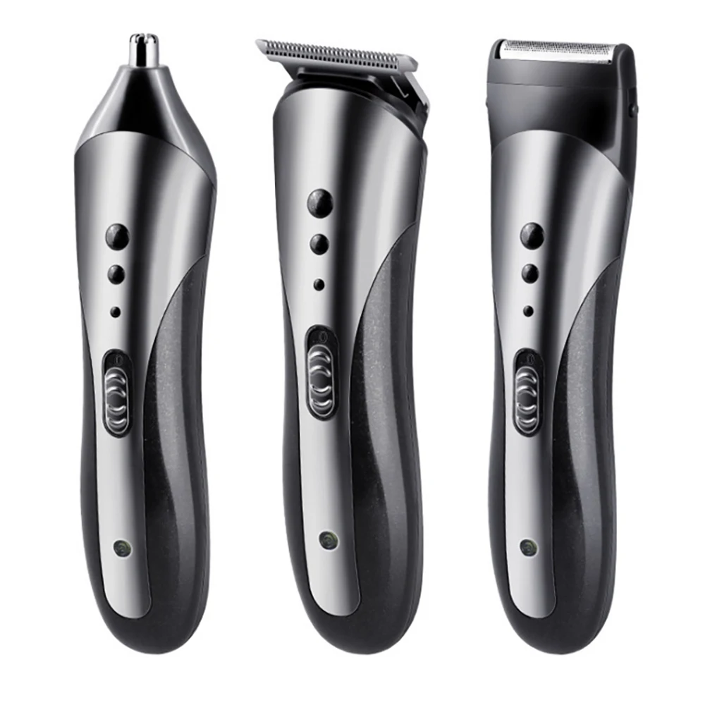 KEMEI KM-1407 3in1 Rechargeable Hair Clipper for Men Waterproof Wireless Electric Shaver Beard Nose Ear Shaver Hair Trimmer Tool 
KEMEI KM-1407 3in1 Rechargeable Hair Clipper for Men Waterproof Wireless Electric Shaver Beard Nose Ear Shaver Hair Trimmer Tool
