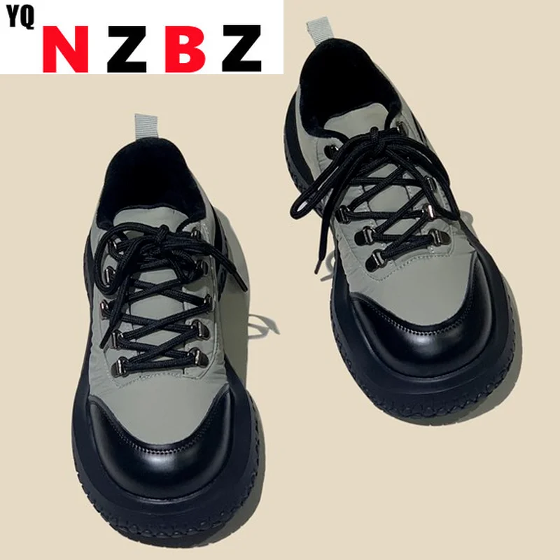 2022 Autumn New Fashion Platform Round Head Women's Casual Shoes Cross Lace-up Low Heel Shallow Mouth Punk Women's Flat Shoes
2022 Autumn New Fashion Platform Round Head Women's Casual Shoes Cross Lace-up Low Heel Shallow Mouth Punk Women's Flat Shoes