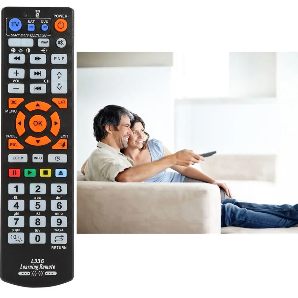 IR Universal Smart Remote Control Controller With Learn Function For TV VCR CBL DVD SAT-T VCD CD HI-FI AND MORE
IR Universal Smart Remote Control Controller With Learn Function For TV VCR CBL DVD SAT-T VCD CD HI-FI AND MORE