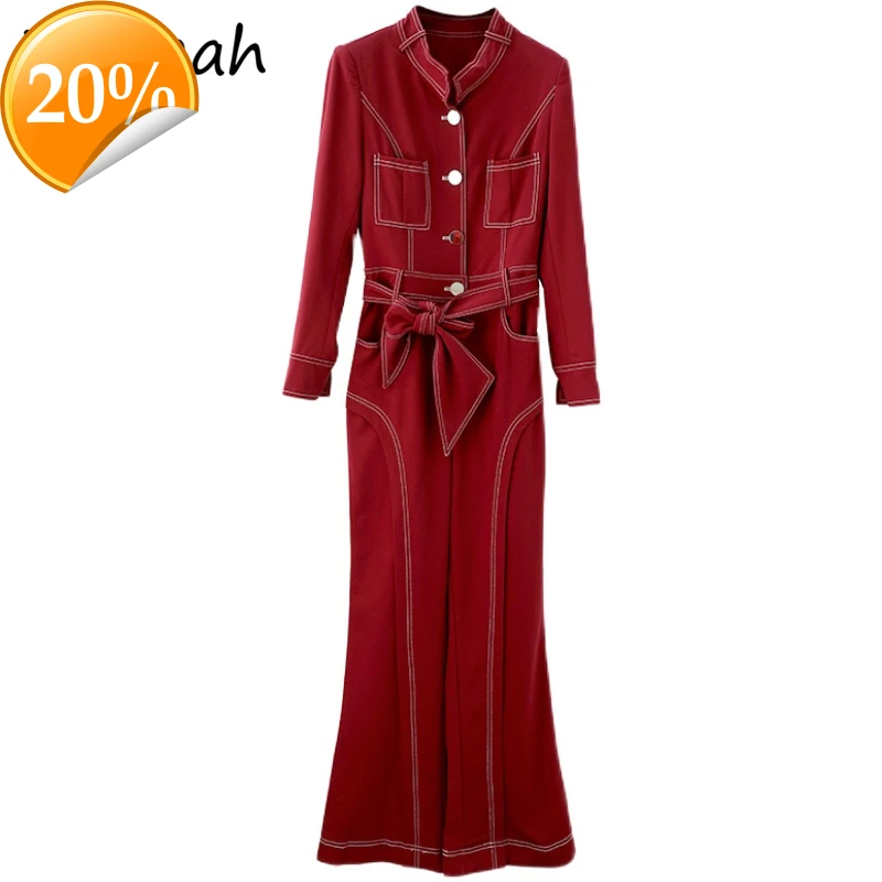 Women Autumn Fashion Runway Body Longarm Bow Sharpen Bags Printed Ladies Patchwork Overall Pants Strampler
Women Autumn Fashion Runway Body Longarm Bow Sharpen Bags Printed Ladies Patchwork Overall Pants Strampler