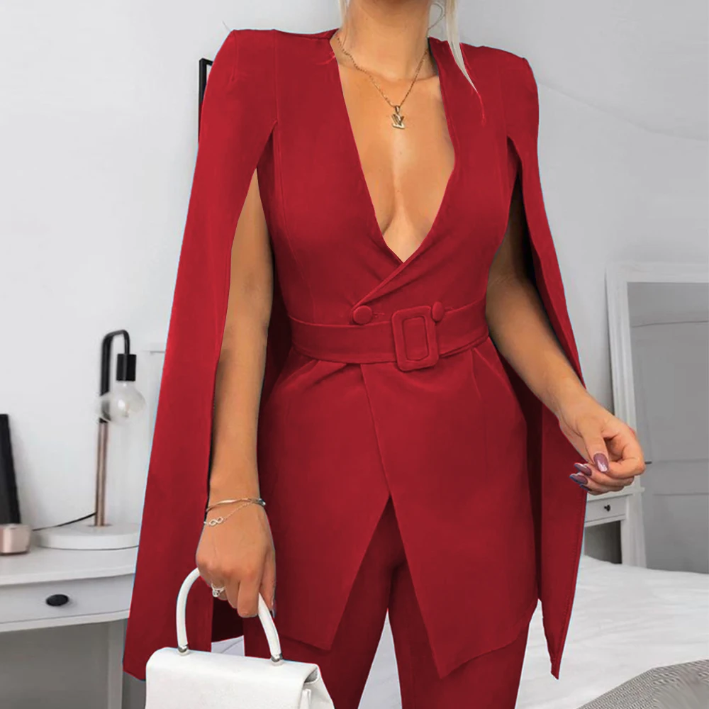 AOMEI Women Blazer Jacket Deep V-Neck Clock Sleeves Buttons Belt Elegant Classy Summer Blue Fashion 2021 New Female Clothing
AOMEI Women Blazer Jacket Deep V-Neck Clock Sleeves Buttons Belt Elegant Classy Summer Blue Fashion 2021 New Female Clothing