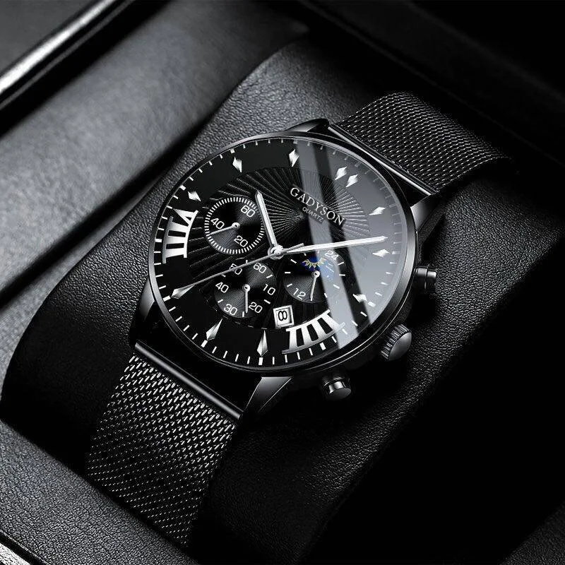 New Men Watches Luxury Famous Brand Men Stainless Steel Mesh Calendar Watch Men Business Luminous Quartz Watch reloj hombre wach
New Men Watches Luxury Famous Brand Men Stainless Steel Mesh Calendar Watch Men Business Luminous Quartz Watch reloj hombre wach