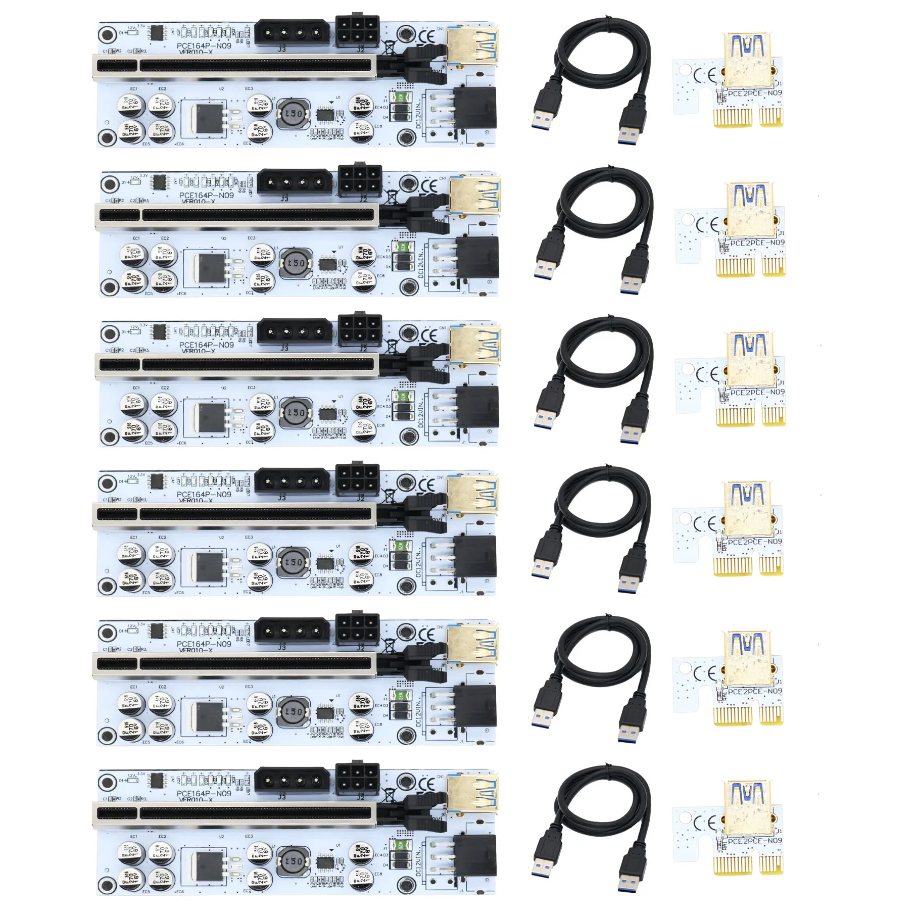 6PCS Riser VER 010X USB 3.0 PCI-E Riser VER010-X Express Cable Riser For Video Card X16 Extender PCI-E Riser Card For Mining
6PCS Riser VER 010X USB 3.0 PCI-E Riser VER010-X Express Cable Riser For Video Card X16 Extender PCI-E Riser Card For Mining