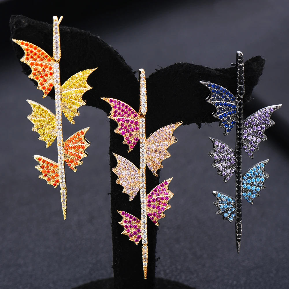 KellyBola Elegant Brand Trendy Luxury Shining Feather Leaf Dangle Drop Earrings Cubic Zirconia For Women High Quality Jewelry
KellyBola Elegant Brand Trendy Luxury Shining Feather Leaf Dangle Drop Earrings Cubic Zirconia For Women High Quality Jewelry