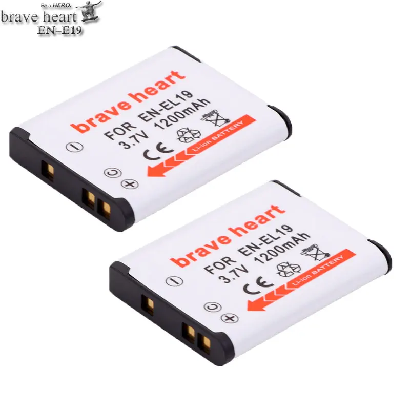 4 шт. Аккумулятор для камеры и зарядное устройство USB Nikon Coolpix S2600 S2700 S3100 S3500 S4100 S4150