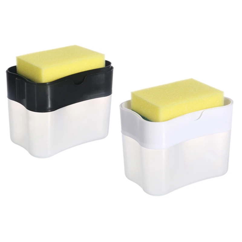 

Дозатор для мыла, 2 шт. в упаковке, дозатор с насосом для мыла и держатель губки для мыла для кухонной раковины