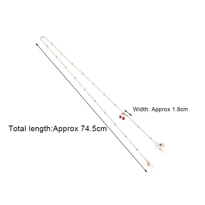 Sunglasses Strap Reading Glasses Hanging Chain the Neck Beads Cord for Glasses Holder Women Accessories Fruit Eyeglasses Chains
Sunglasses Strap Reading Glasses Hanging Chain the Neck Beads Cord for Glasses Holder Women Accessories Fruit Eyeglasses Chains