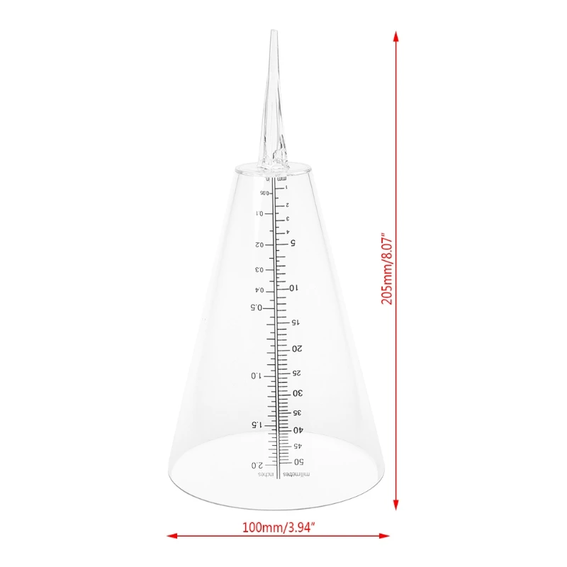 Conical Rain Gauge Plastic Clear Outdoor Home Garden DIY Craft Tool Professional
Conical Rain Gauge Plastic Clear Outdoor Home Garden DIY Craft Tool Professional