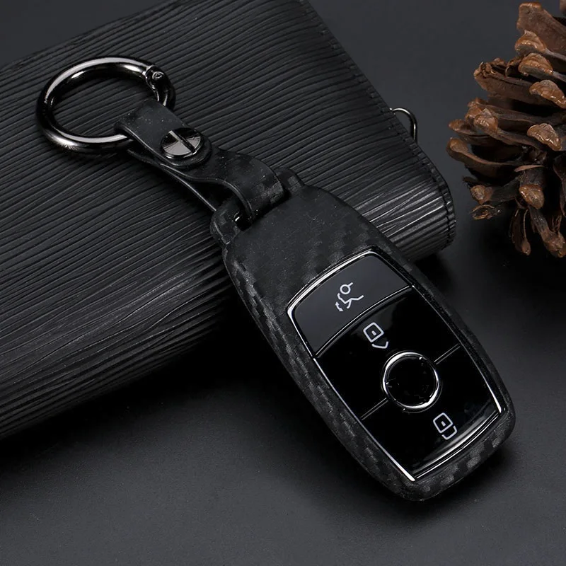 Чехол для автомобильного ключа из углеродного волокна силикагель Mercedes-Benz |