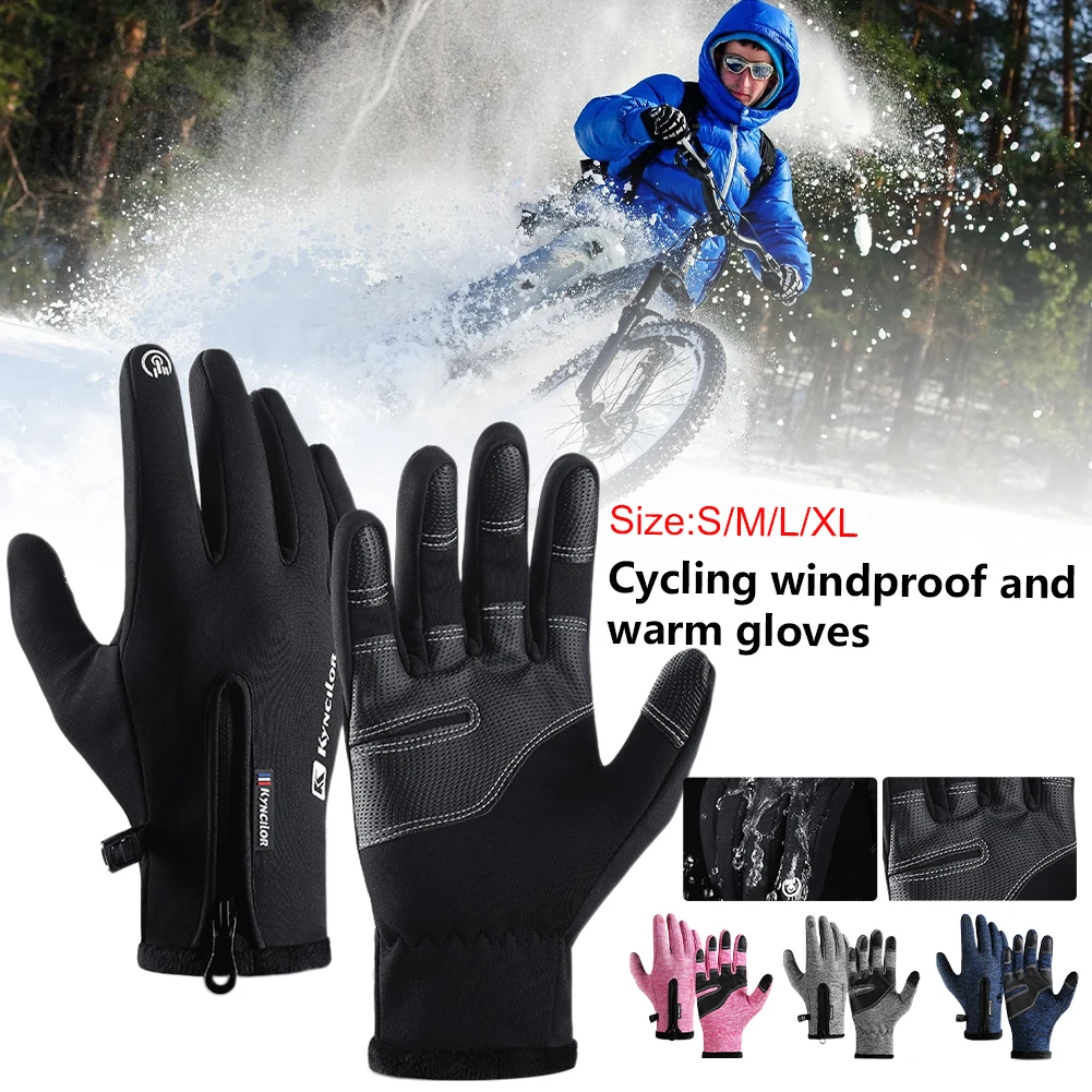 Outdoor Cycling Gloves Men Women Winter Thermal Plush Lining Gloves Waterproof Touchscreen Full Finger for Cycling Skiing Sports
Outdoor Cycling Gloves Men Women Winter Thermal Plush Lining Gloves Waterproof Touchscreen Full Finger for Cycling Skiing Sports