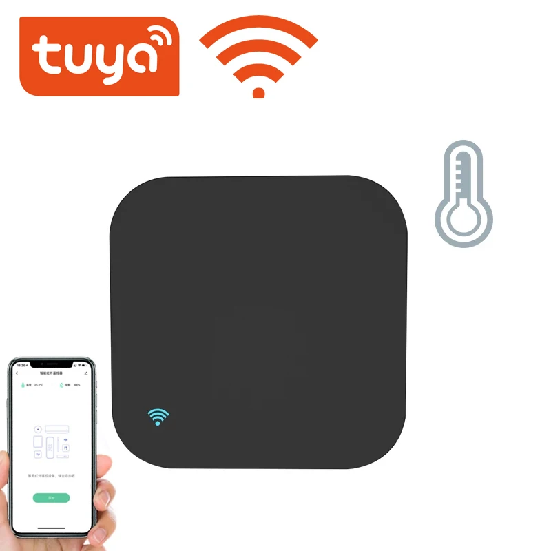 Tuya WiFi Temperature And Humidity Sensor,WiFi IR Remote Control for AC/TV,Smart Life APP Control,Work with Alexa Google Home
Tuya WiFi Temperature And Humidity Sensor,WiFi IR Remote Control for AC/TV,Smart Life APP Control,Work with Alexa Google Home