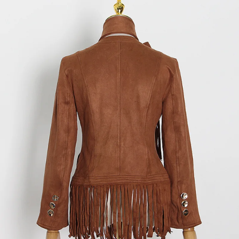 VGH Casual Chic Jacket For Women V Neck Long Sleeve Patchwork Tassel Solid Jackets Female Fashion New Clothing 2021 Spring Tide
VGH Casual Chic Jacket For Women V Neck Long Sleeve Patchwork Tassel Solid Jackets Female Fashion New Clothing 2021 Spring Tide